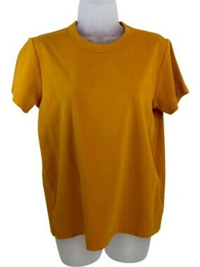 Uniqlo U Crew Neck Mustard Yellow Short Sleeve Tee Size Large